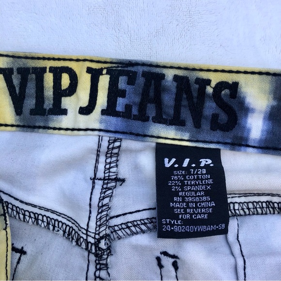 Cargo Jeans Tie Dye Pants Sz. 7 Digital Camo - Picture 2 of 11